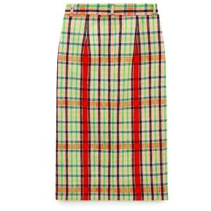 Zara plaid tweed skirt